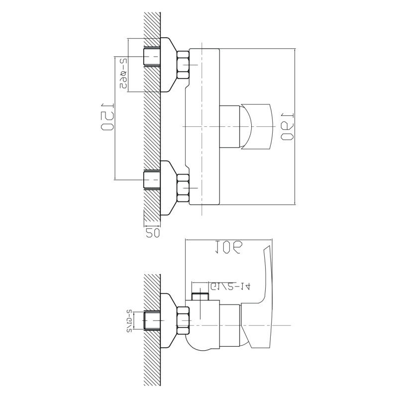 IMPRESE Душовий набір HORAK (15170+T-15084) (SET20230610)