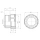 SD Forte Муфта обтискна 20х1/2