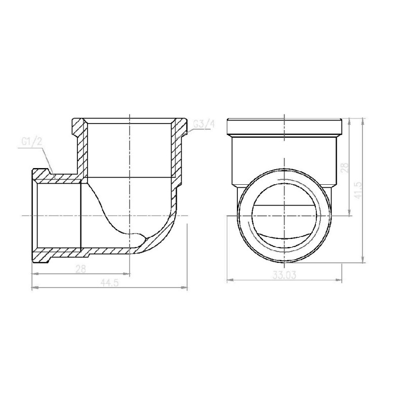 SD Forte Кут редукційний 1/2