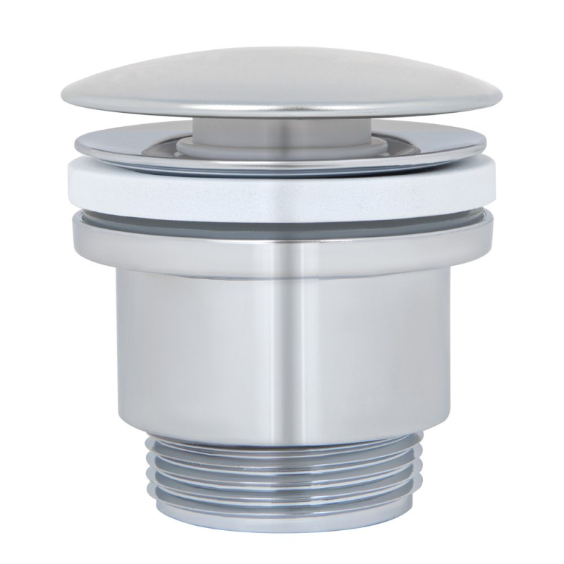 SLAT сифон SHV-7101 донний клапан 1 1/4 CHROME SLAT універсал., пластик (блістер) {50} (SHV-7101)