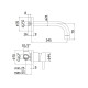 Paffoni SK007ST70 Stick Змішувач для раковини прих. монтажу, вилив 245, Stainless Steel tick Змішувач для раковини прих. монтажу, вилив 245, Stainless Steel (SK007ST70)