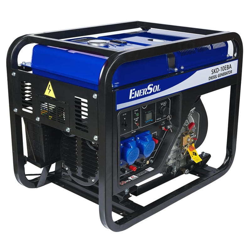 Генератор дизельний EnerSol SKD-10EBA 230В 9-10кВт електростартер 170кг, SKD-10EBA