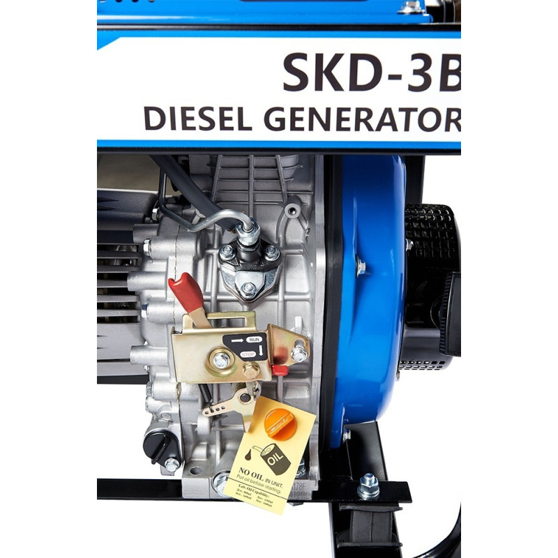 Генератор дизельний EnerSol SKD-3B, 230В, 2.8/3кВт, ручний стартер, 85кг, SKD-3B