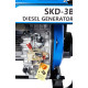 Генератор дизельний EnerSol SKD-3B, 230В, 2.8/3кВт, ручний стартер, 85кг, SKD-3B