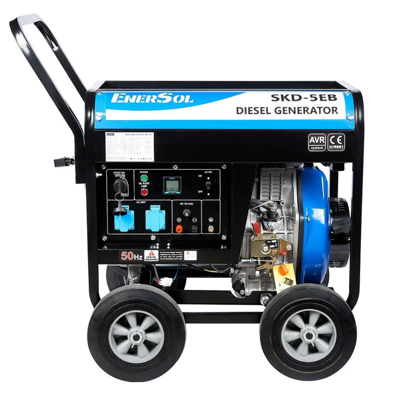 Генератор дизельний EnerSol, 230В, 4.6/5кВт, електростартер, 111кг, SKD-5EB