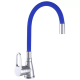 WEZER Змішувач для кухні SOP4-R045-BLUE з гнучким виливом, синій