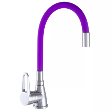 WEZER Змішувач для кухні SOP4-R045-PURPLE з гнучким виливом, фіолетовий