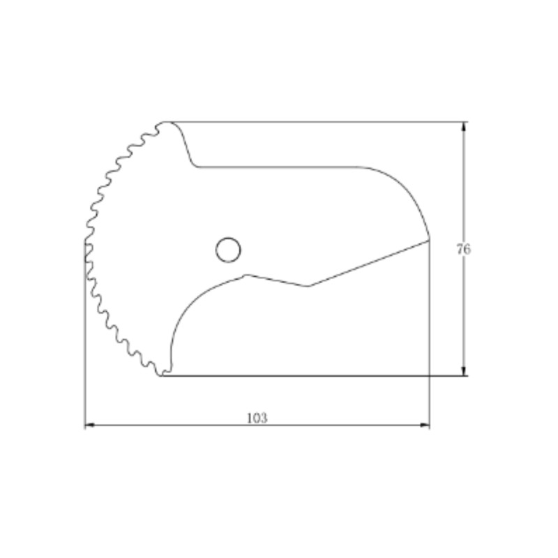 Лезо для ножиць Thermo Alliance STD-002 d20-40, тефлонове покриття SD00054486