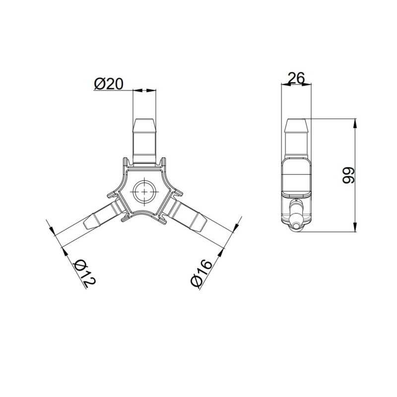 Універсальний калібратор фаскознімач Thermo Alliance для труб d16-25 STD-408 SD00054395