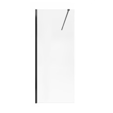 Qtap Душова перегородка Walk-In Standard BLM2011.C8 100х190 см, скло Clear 8 мм, покриття CalcLess