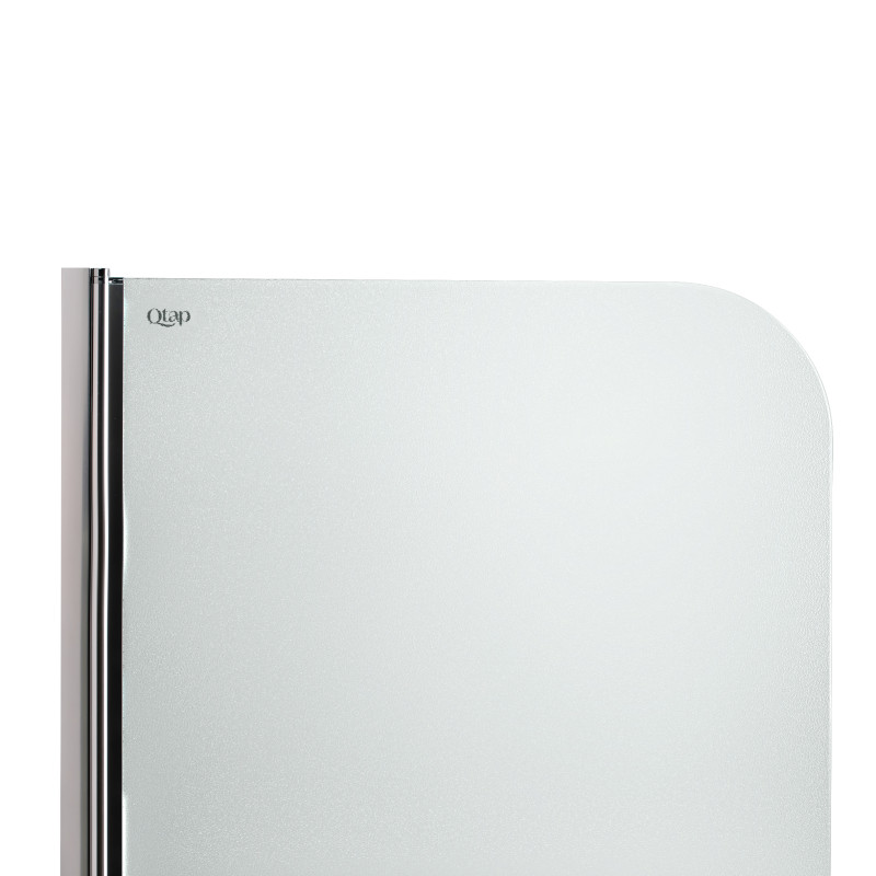 Qtap Штора на ванну Standard CRM407513APL скло Pear 6 мм, 75х130 см, ліва