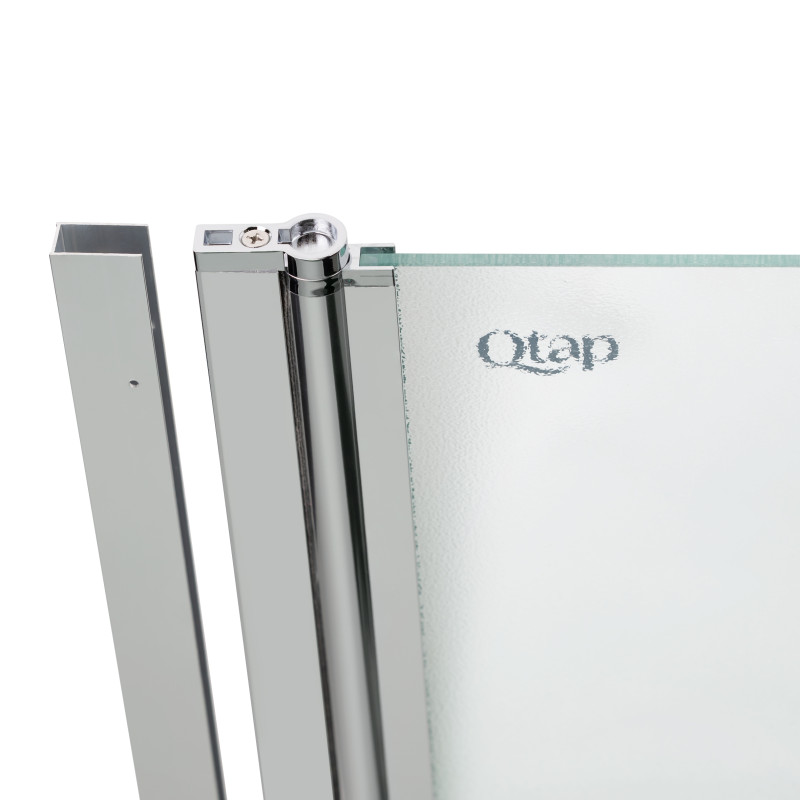 Qtap Штора на ванну Standard CRM407513APL скло Pear 6 мм, 75х130 см, ліва