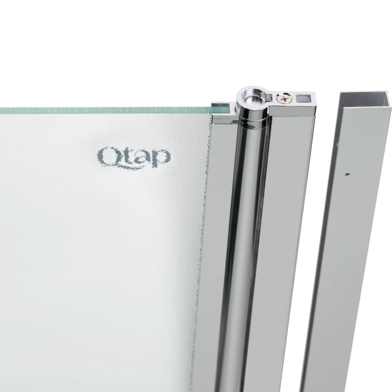 Qtap Штора на ванну Standard CRM407513APR скло Pear 6 мм, 75х130 см, права