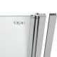 Qtap Штора на ванну Standard CRM407513APR скло Pear 6 мм, 75х130 см, права