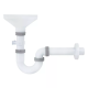 Сифон для раковины ITAL SK1010 прямоточный, с резьбовым выпуском 1 1/2”х40, с разрывом потока, трубкой 40х200 и розеткой 40