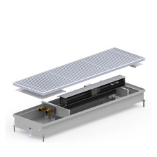 Carrera Внутрішньопідлоговий конвектор SV Inox 250х1250х90+вент. DC24V (SVI24dc_25/125/09)