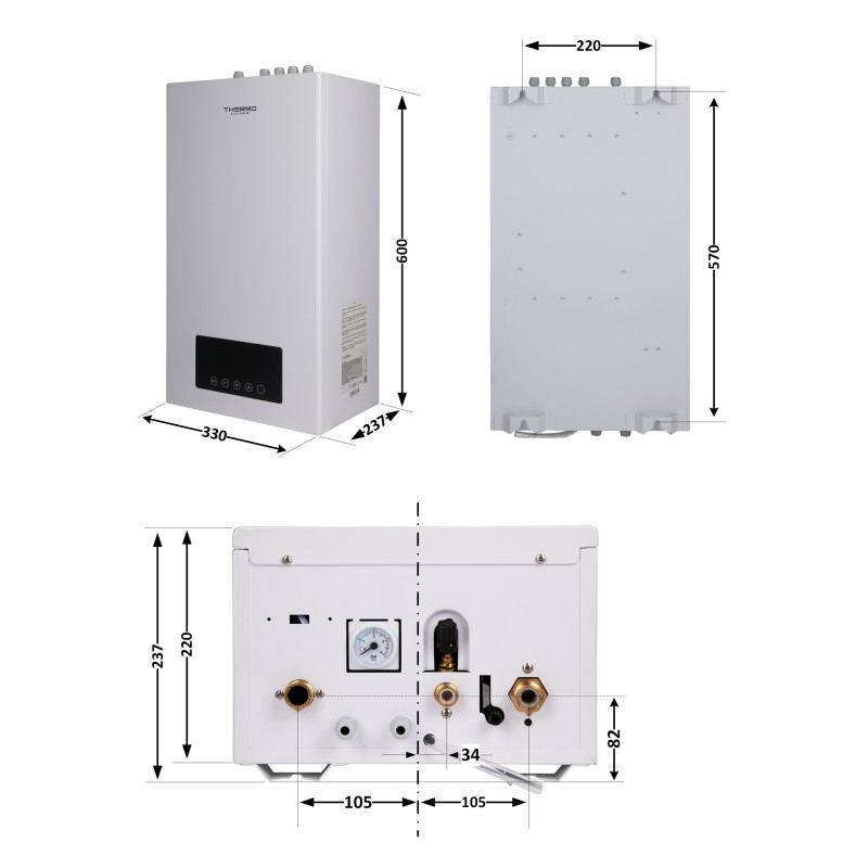 Котел електричний Thermo Alliance 4 кВт TA149DCN4 SD00054044