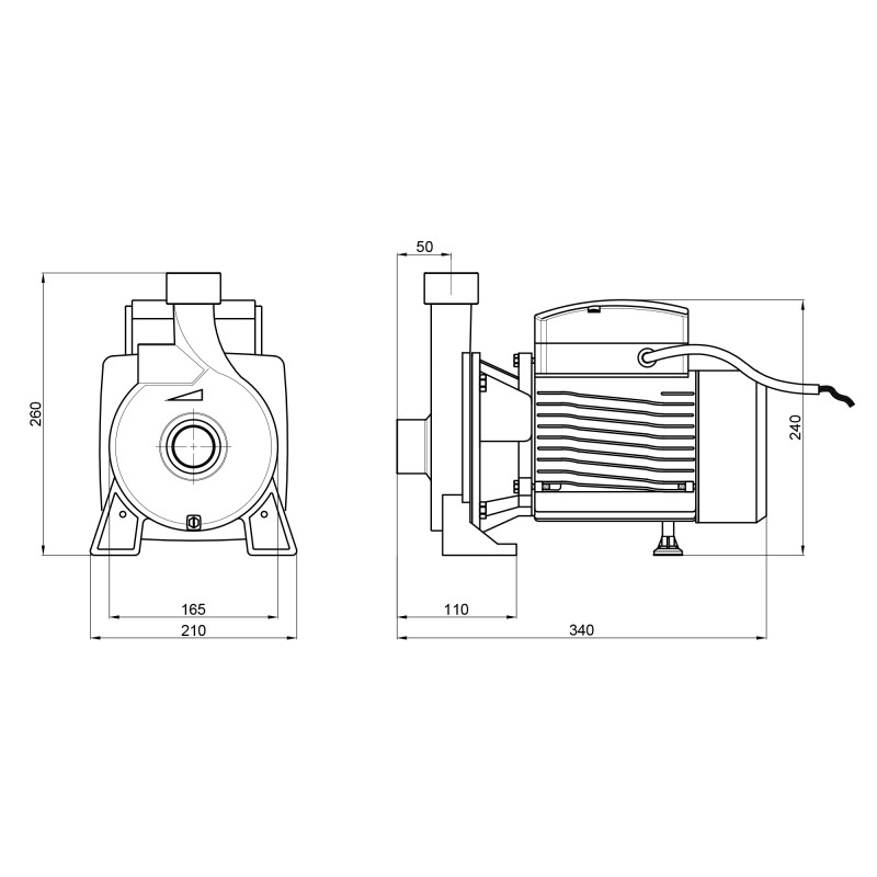 Насос поверхневий відцентровий Thermo Alliance CPm170/1 1,1 кВт SD00046829