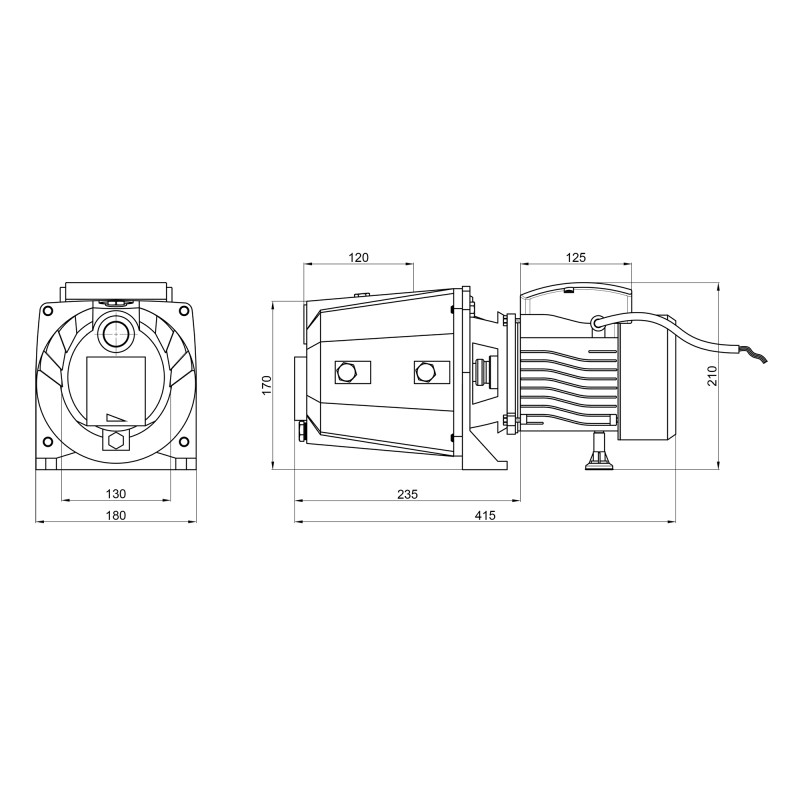 Насос самовсмоктувальний відцентровий Thermo Alliance D-JETm-100M 0,75 кВт SD00046818