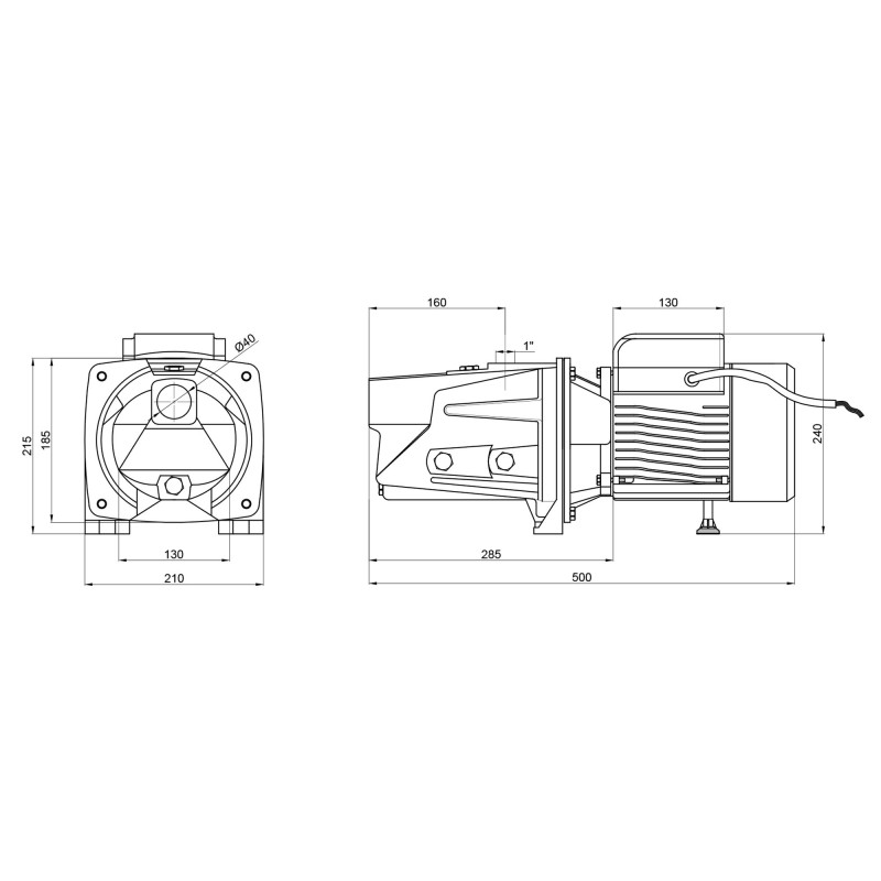 Насос самовсмоктувальний відцентровий Thermo Alliance D-JSWm-20M 1,5 кВт SD00046821
