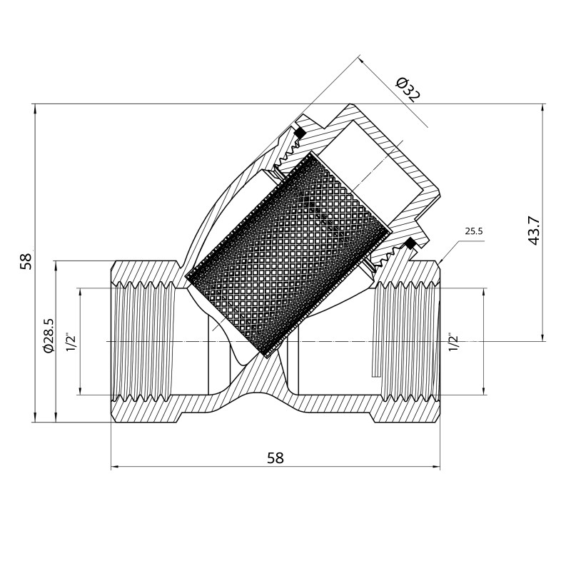 Фільтр грубої очистки Thermo Alliance Forte 1/2