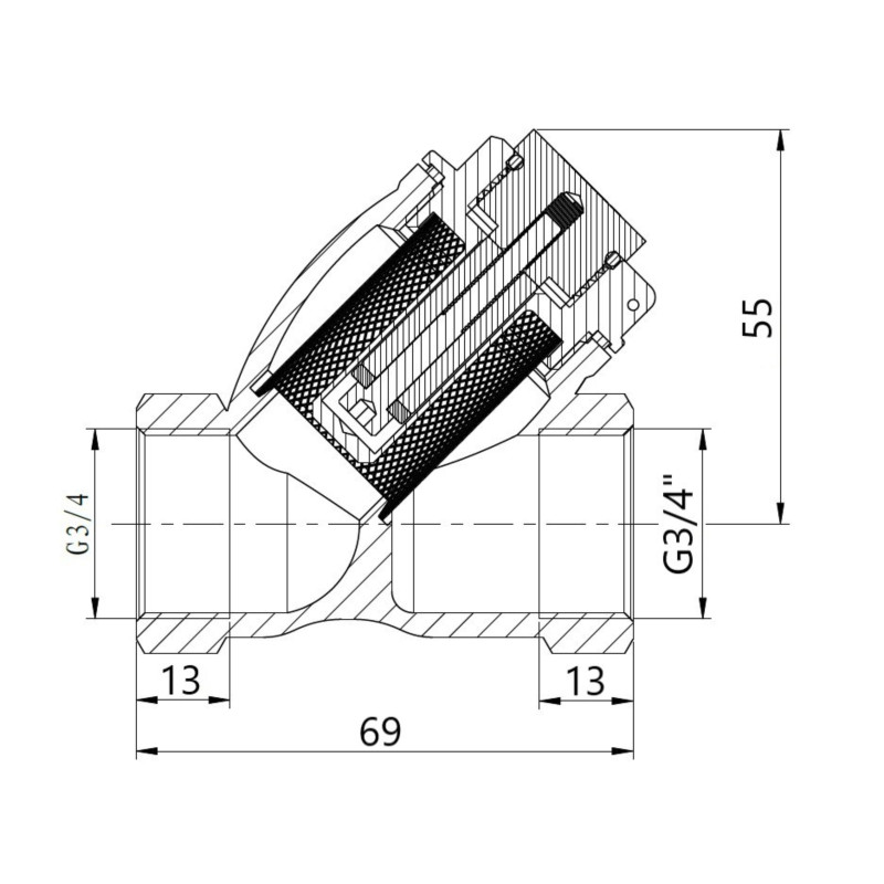Фільтр грубої очистки Thermo Alliance Forte для води 3/4