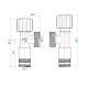 Кран кутовий Thermo Alliance Forte 1/2
