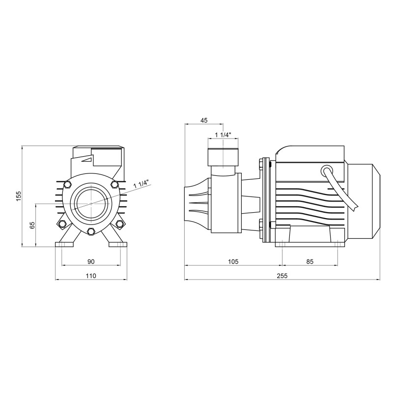 Насос поверхневий вихровий Thermo Alliance QBm60 0,37 кВт SD00046833