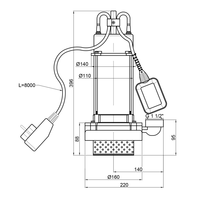 Насос дренажний Thermo Alliance QSD6-22-0,75 0,75 кВт SD00046808