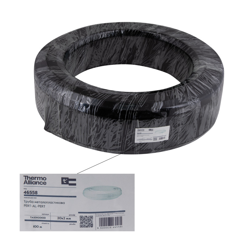 Труба Thermo Alliance металопластикова PERT-AL-PERT 20x2.0 мм (100 м) TAS01120100 SD00052682