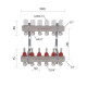 Колектор латунний з витратомірами та євроконусами Thermo Alliance Standart 1