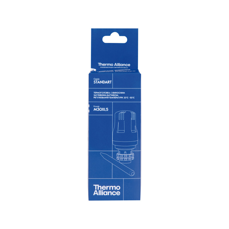 Термоголовка Thermo Alliance Standart М30х1,5 (20-50℃) з виносним датчиком TAS34150 SD00053537