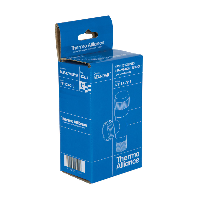 Кран кутовий Thermo Alliance Standart 1/2