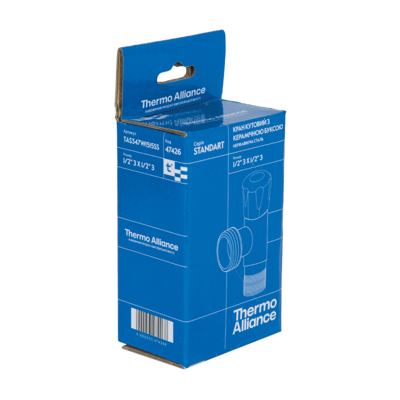 Кран кутовий Thermo Alliance Standart 1/2