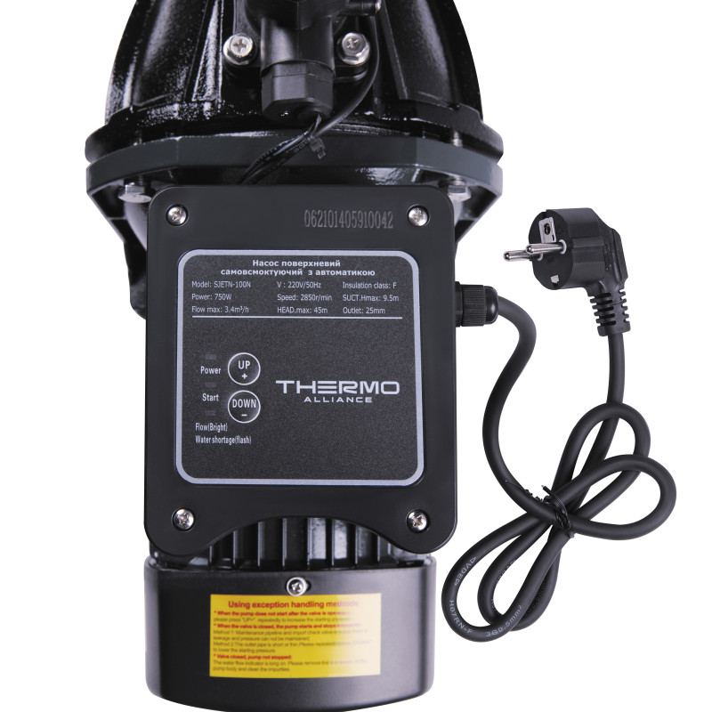 Насос поверхневий самовсмоктувальний Thermo Alliance SJET-100N 0,75 кВт SD00046698