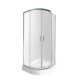 Qtap Набір Душова кабіна Taurus CRM1011AC6 Clear 2020x1000x1000 мм + піддон Robin 301112 100x100x12 см з сифоном (TAUCRM1011AC6SET)