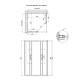 Qtap Душова кабіна Taurus CRM1011SC6 100x100 см, скло Clear 6 мм, покриття CalcLess без піддона