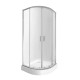 Qtap Набір Душова кабіна Taurus CRM1099AC6 Clear 2020x900x900 мм + піддон Robin 309912C 90x90x12 см з сифоном (TAUCRM1099AC6SET)