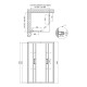 Qtap Душова кабіна Taurus CRM1099SC6 90х90 см, скло Clear 6 мм покриття CalcLess, без піддона, хром