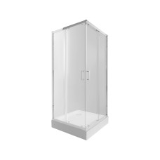 Qtap Набір душова кабіна Taurus CRM1099SC6 Clear 2020x900x900 мм + піддон Tern 309912C 90x90x12 см з сифоном