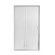 Qtap Душові двері в нішу Taurus CRM201-11.C6 110-120x185 см, скло Clear 6 мм, покриття CalcLess