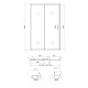 Qtap Душові двері в нішу Taurus CRM2012-13.C6 120-130x185 см, скло Clear 6 мм, покриття CalcLess