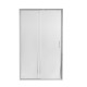 Qtap Душові двері в нішу Taurus CRM2013-14.C6 130-140x185 см, скло Clear 6 мм, покриття CalcLess