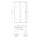 Qtap Душові двері в нішу Taurus CRM209-1.C6 90-100x185 см, скло Clear 6 мм, покриття CalcLess