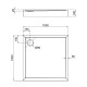 Qtap Душовий піддон Tern 301112 1000x1000x120 Білий