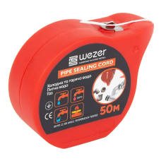 Уплотнительная нейлоновая нить WEZER PRO для герметизации резьбовых соединений, 50 м