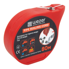 WEZER фум Ущільнююча нитка PRO 80 м нейлонова для гермет. різьб. з'єднань (TFW0003) {210/30} (TFW0003)
