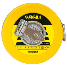 SIGMA Рулетка скловолокно 10м×13мм (3831101)