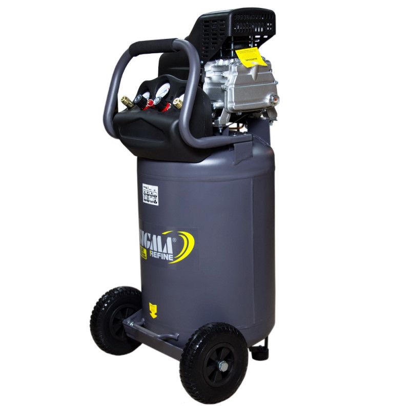 REFINE Компрессор одноцилиндровый 2кВт 335л/мин 8бар 78л 2 крана SIGMA (7043261)