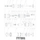 Dongyin Насос шнековий свердловинний 0.37кВт H 130(65)м Q 20(13.3)л/хв Ø75мм (нерж) AQUATICA () 3QGD0.8-50-0.37 (777201)